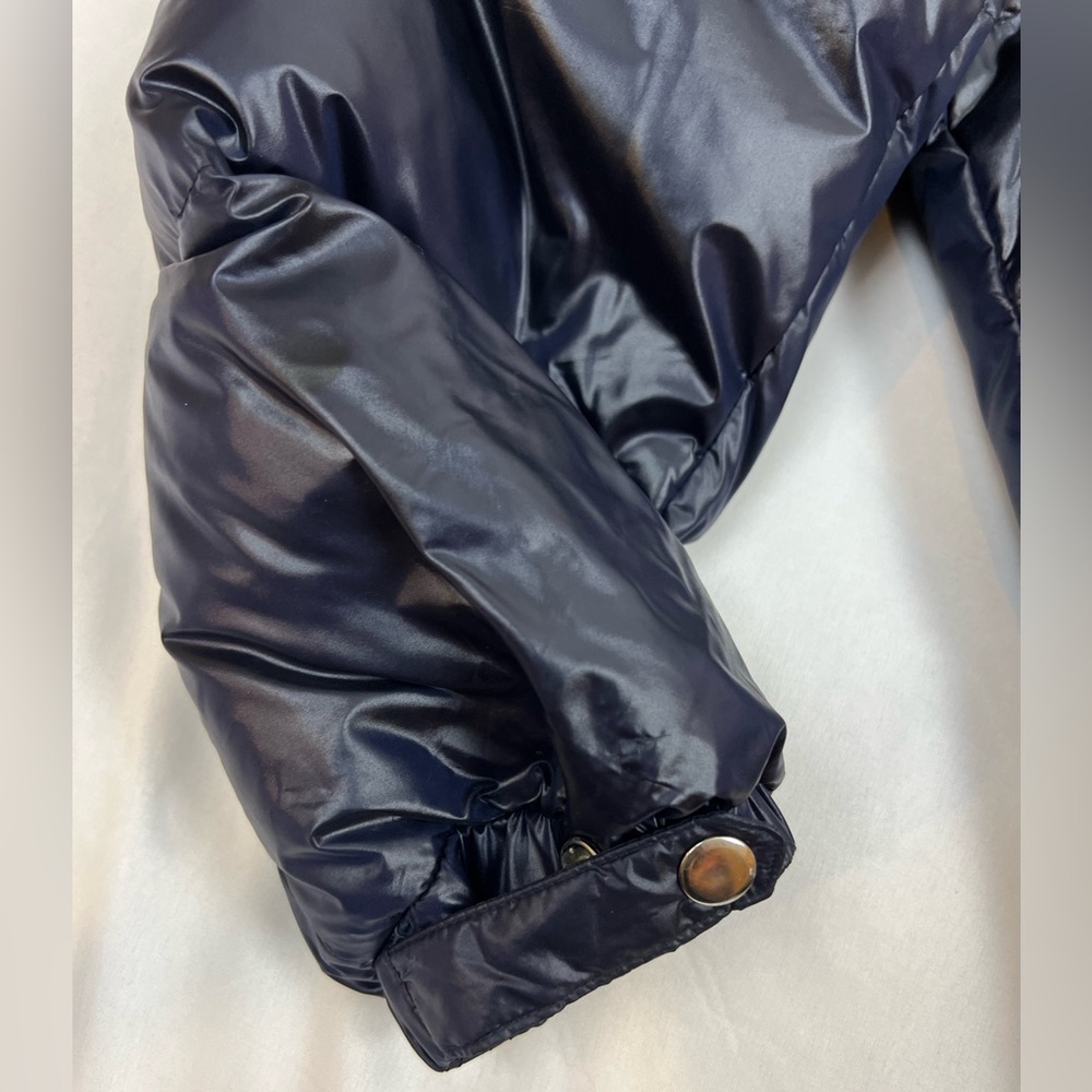Zara Down Puffer Jacket | Size M | color navy blue - Picture 5 of 9